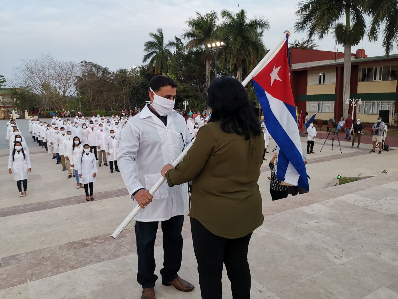 NEHAWU Welcomes the Cuban Doctors As they Land In South Africa ToAssist with COVID-19