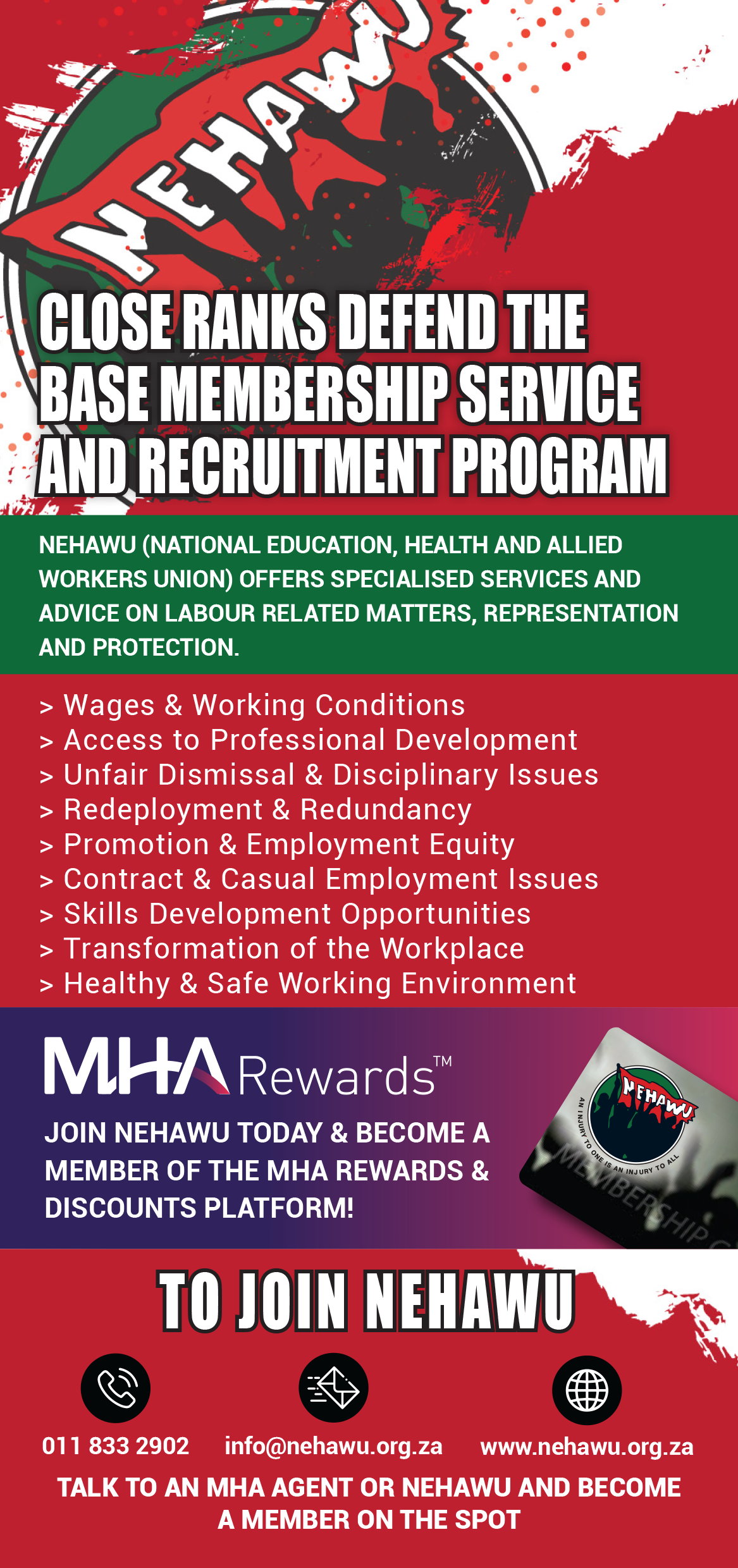 Why Join NEHAWU